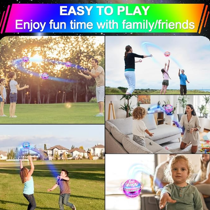 Flying Orb Ball Toy,2026 Upgraded Parachute LED