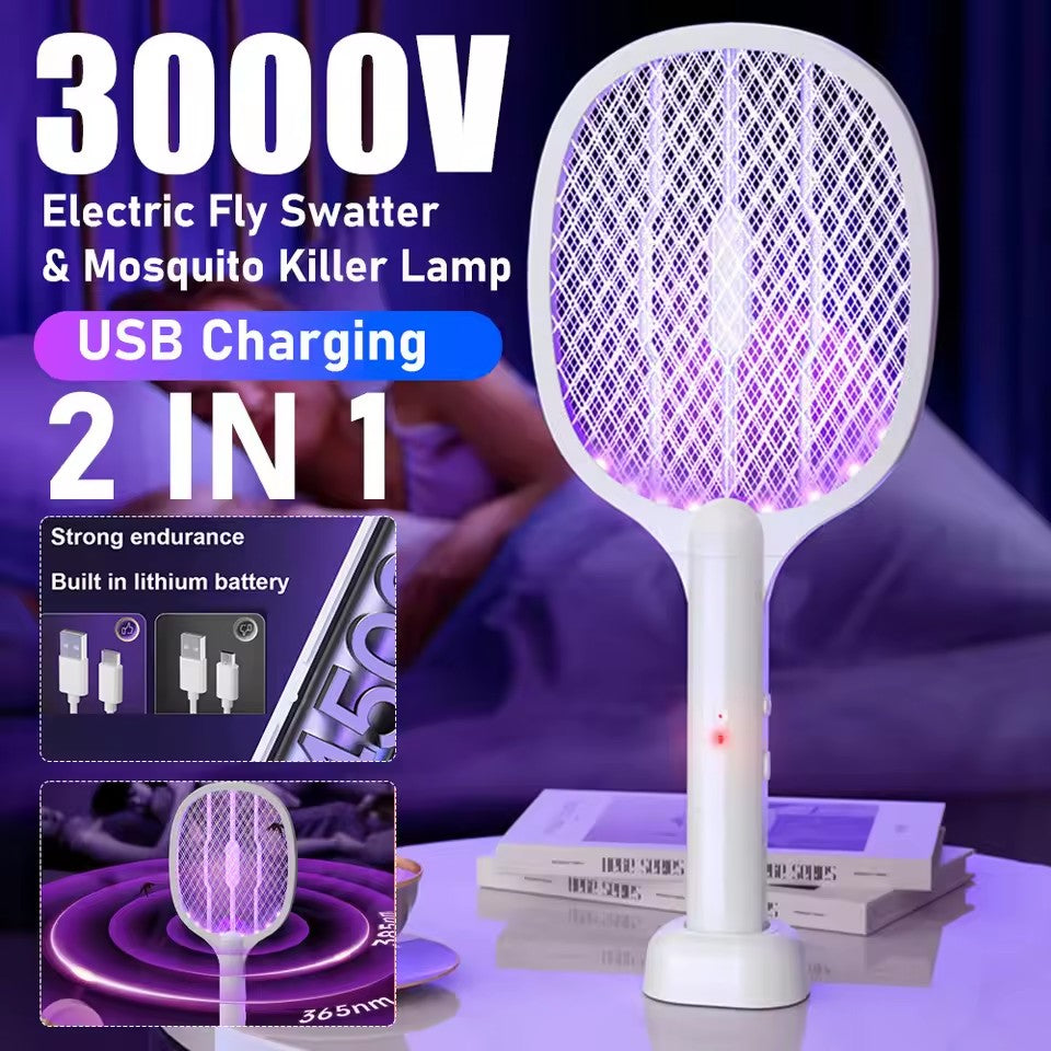 Electric fly swatter& Mosquito killer lamp