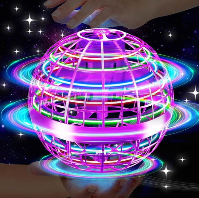 Flying Orb Ball Toy,2026 Upgraded Parachute LED